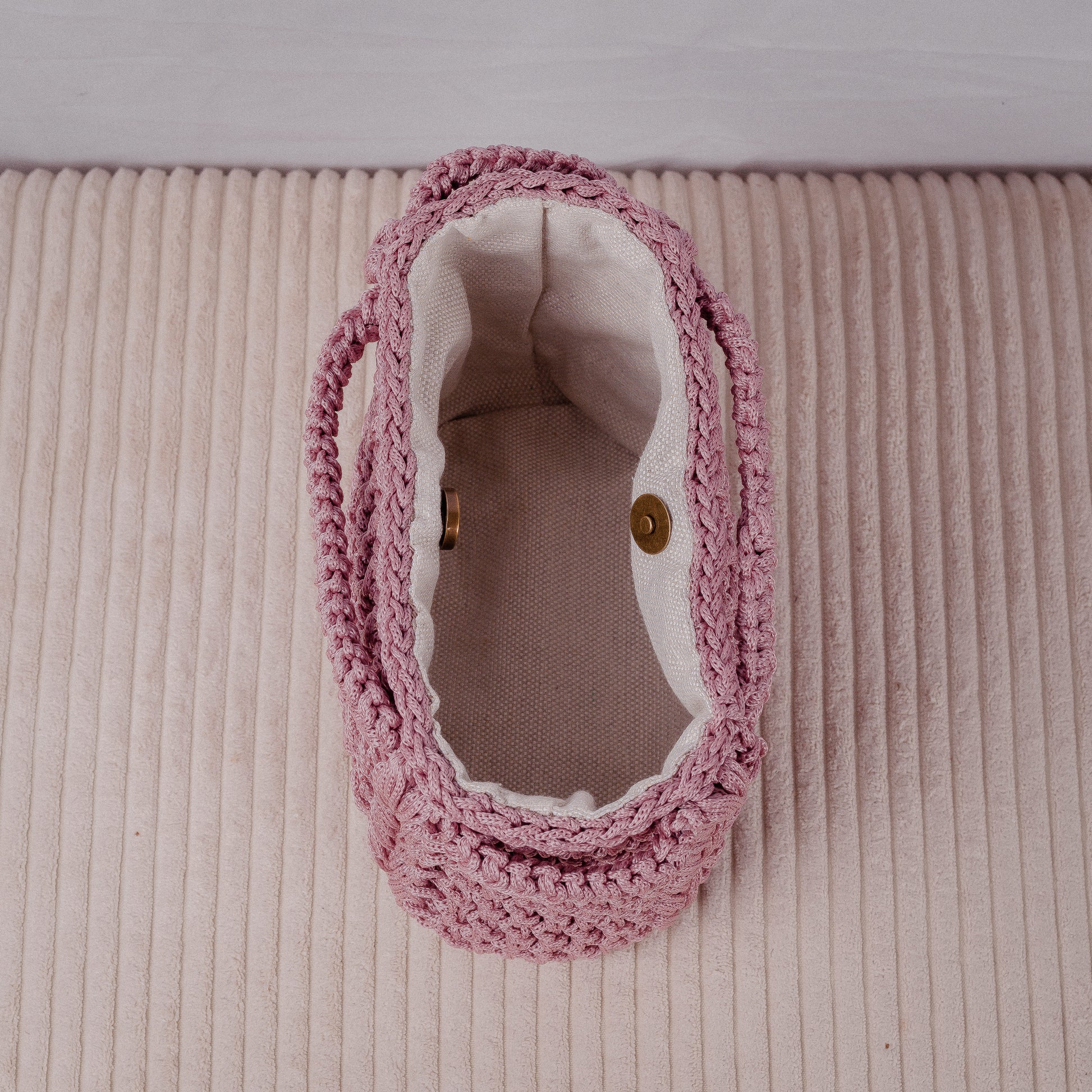 Sac au crochet rose - Léonie