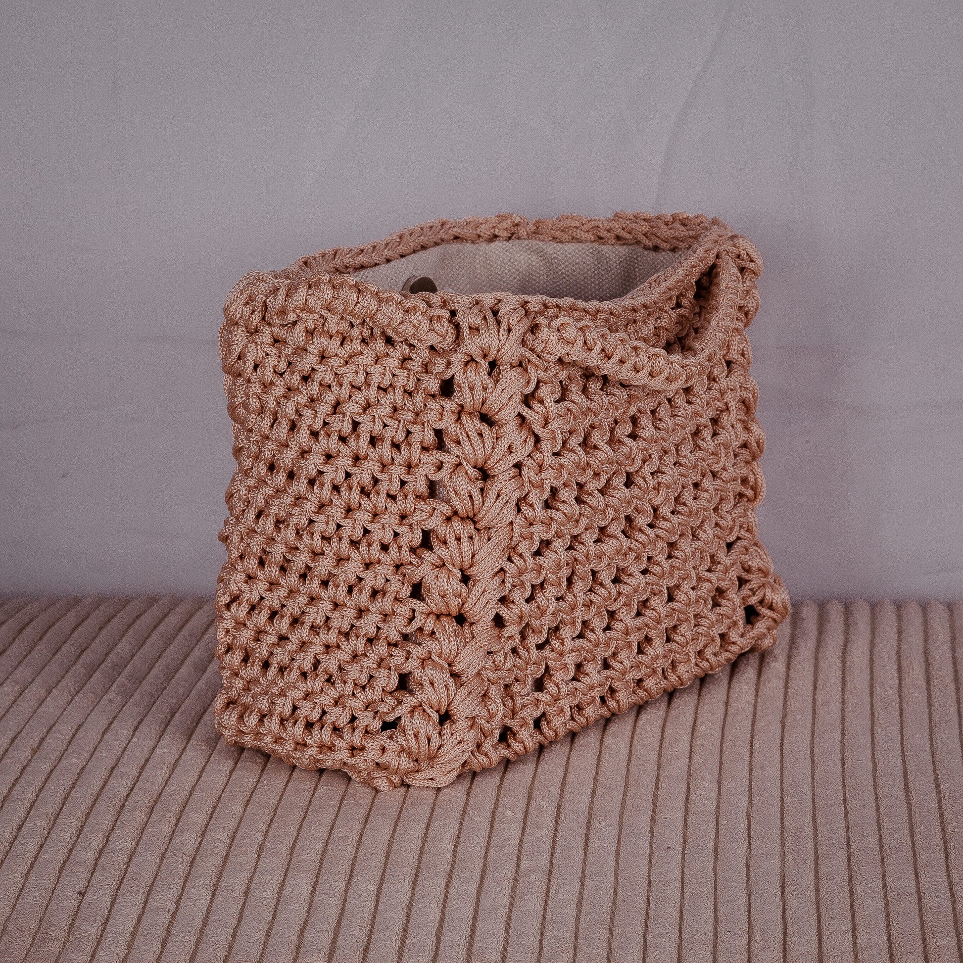 Sac au crochet rose - Léonie