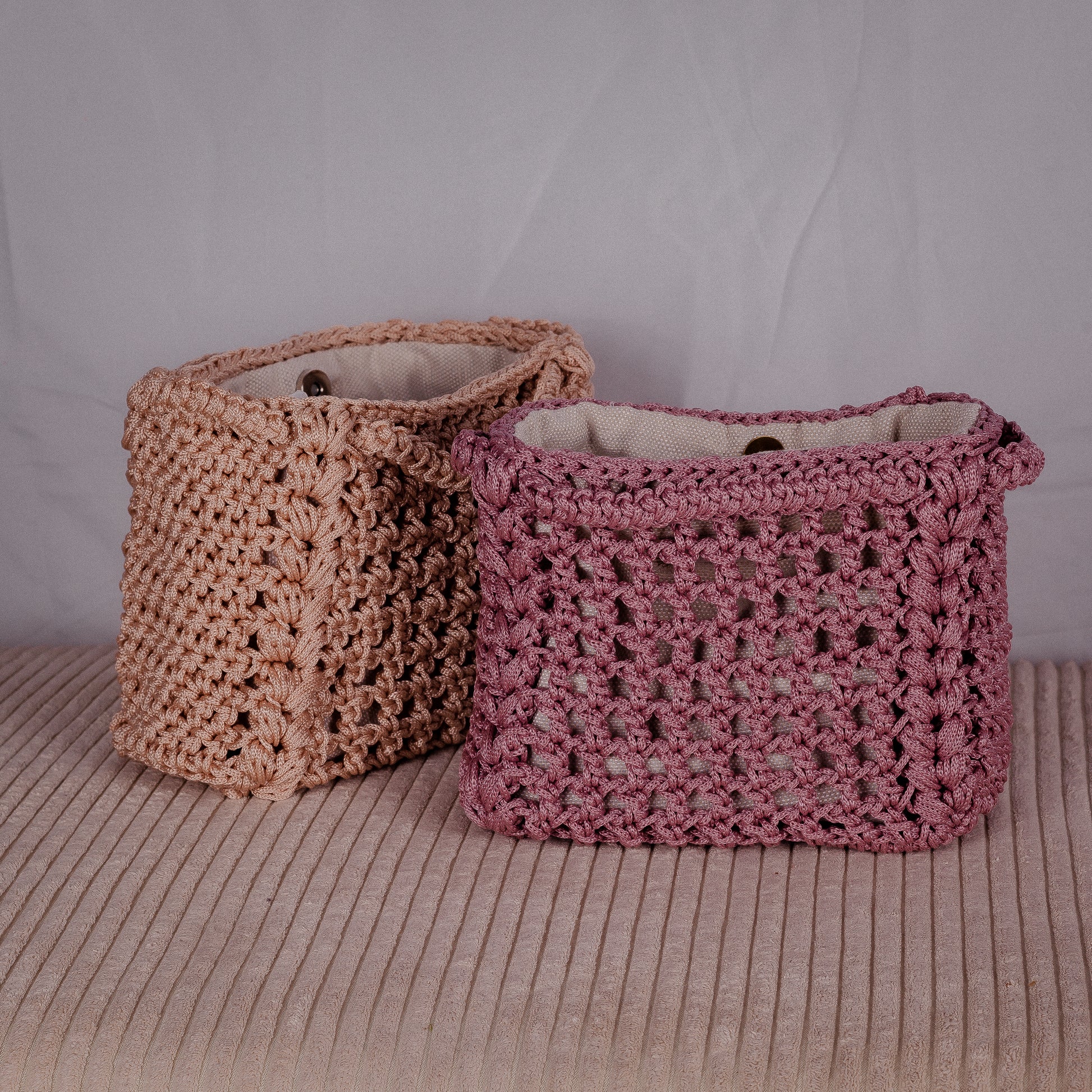 Sac au crochet beige - Léonie