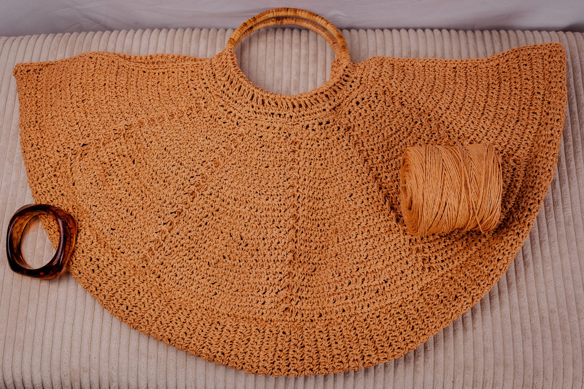 Sac de plage au crochet - Arielle - DISPONIBLE UNIQUEMENT SUR COMMANDE