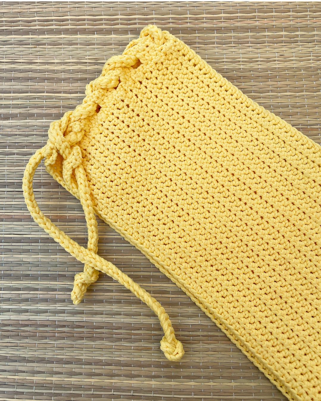 Shorty de bain au crochet - Jaune