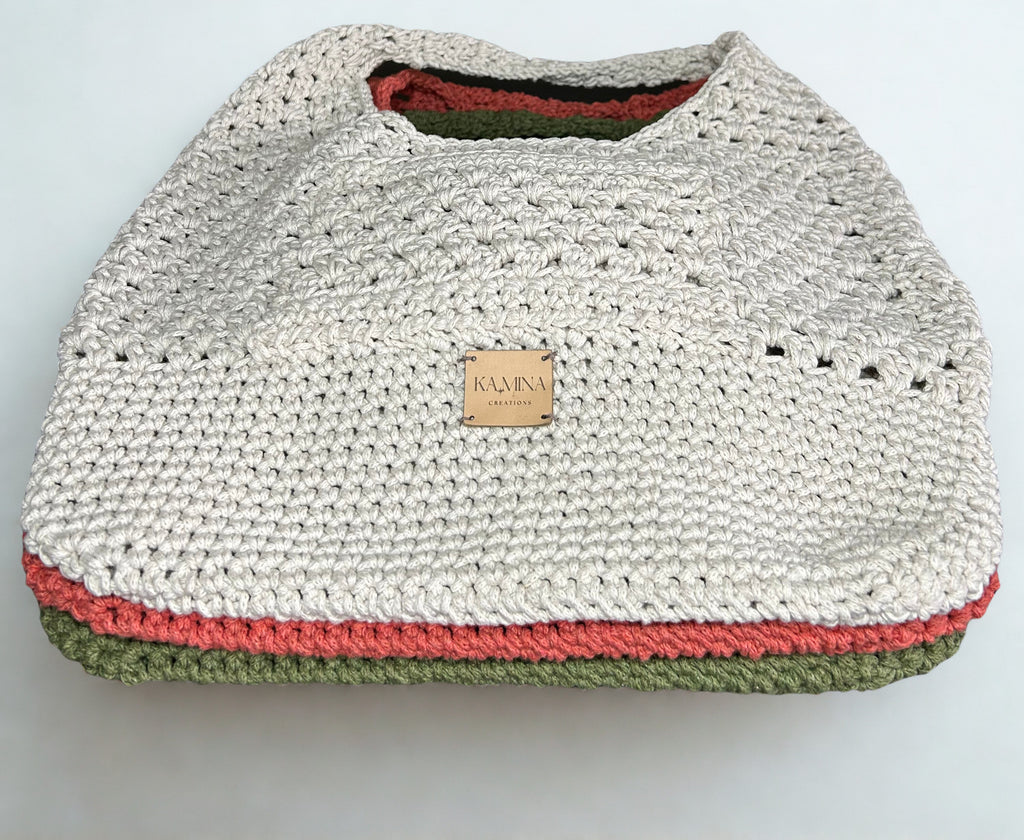 Tote Bag crocheté "Paula" - Fait main en France