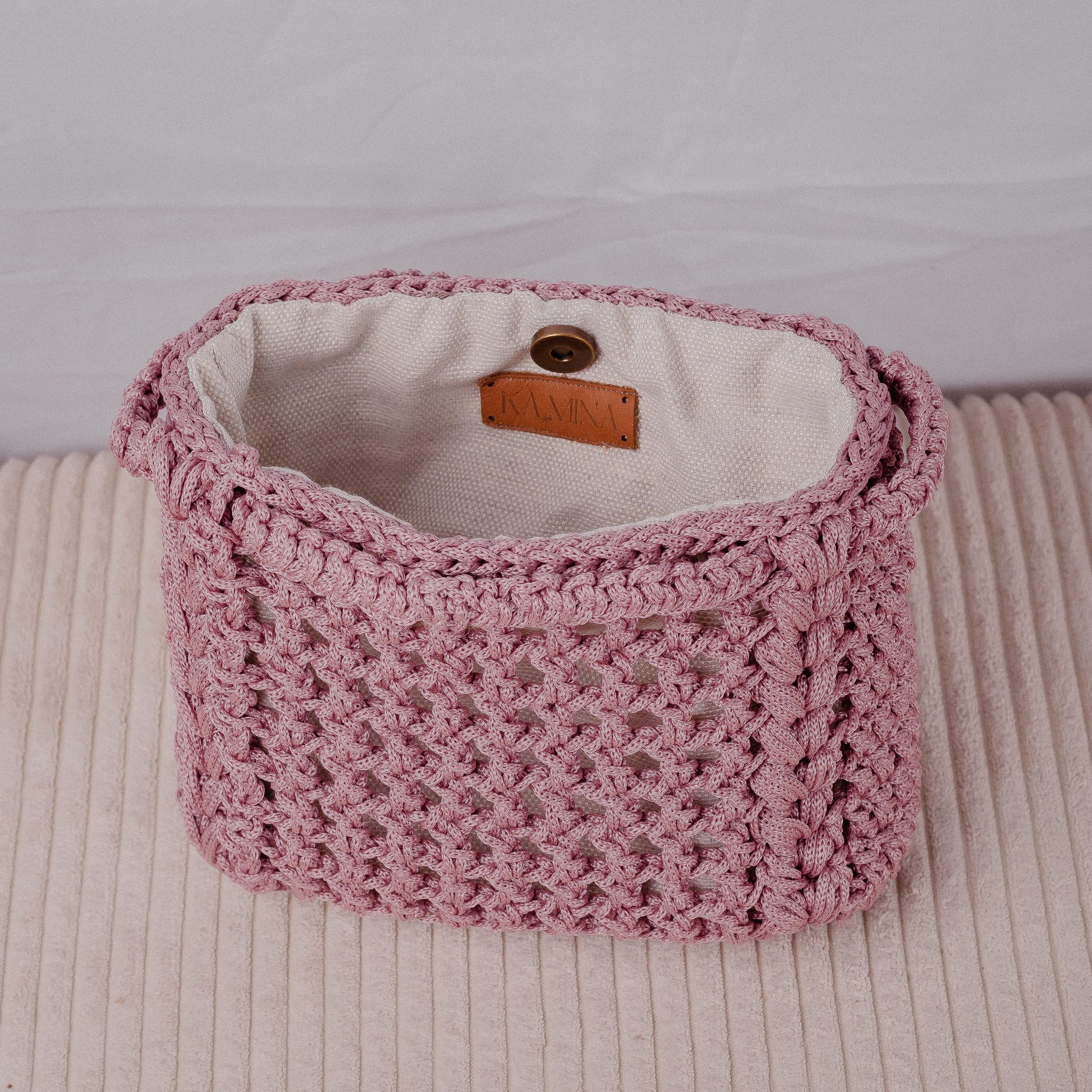 Sac au crochet rose - Léonie