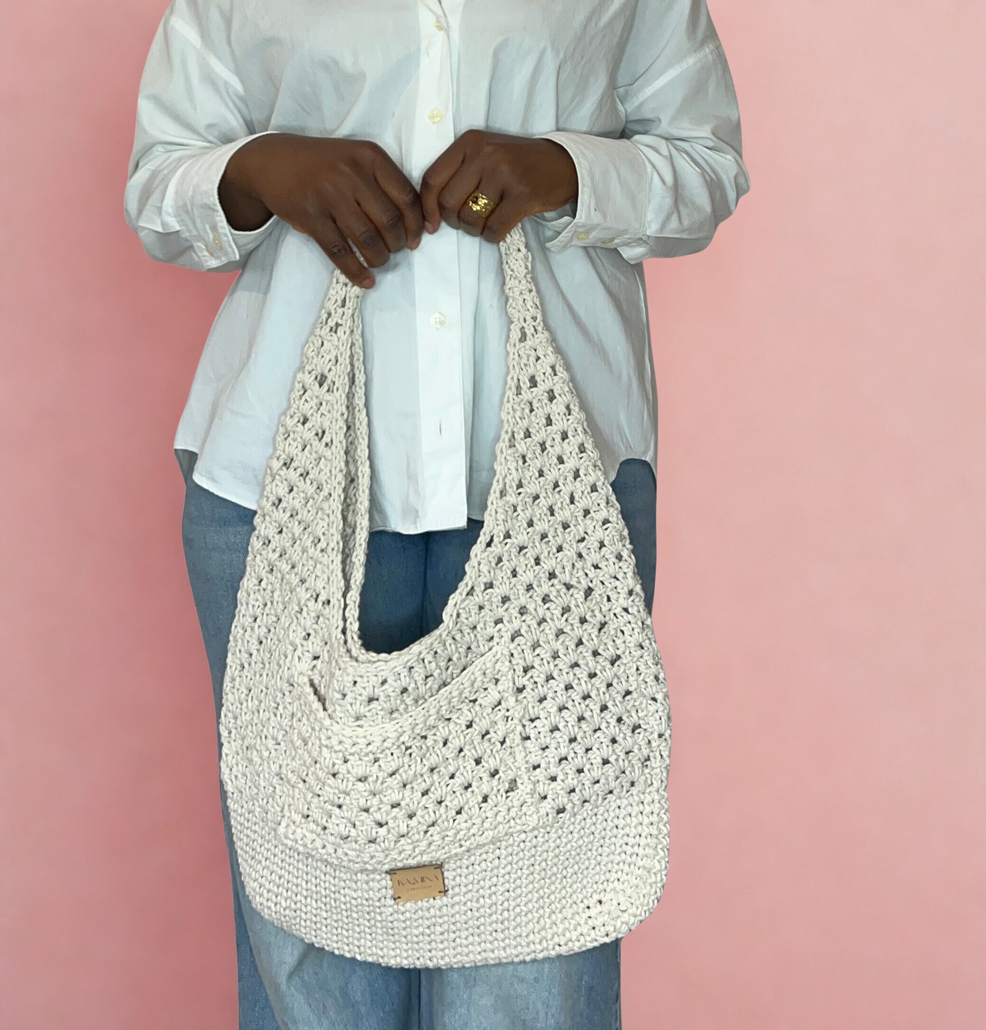 Tote Bag crocheté "Paula" - Fait main en France