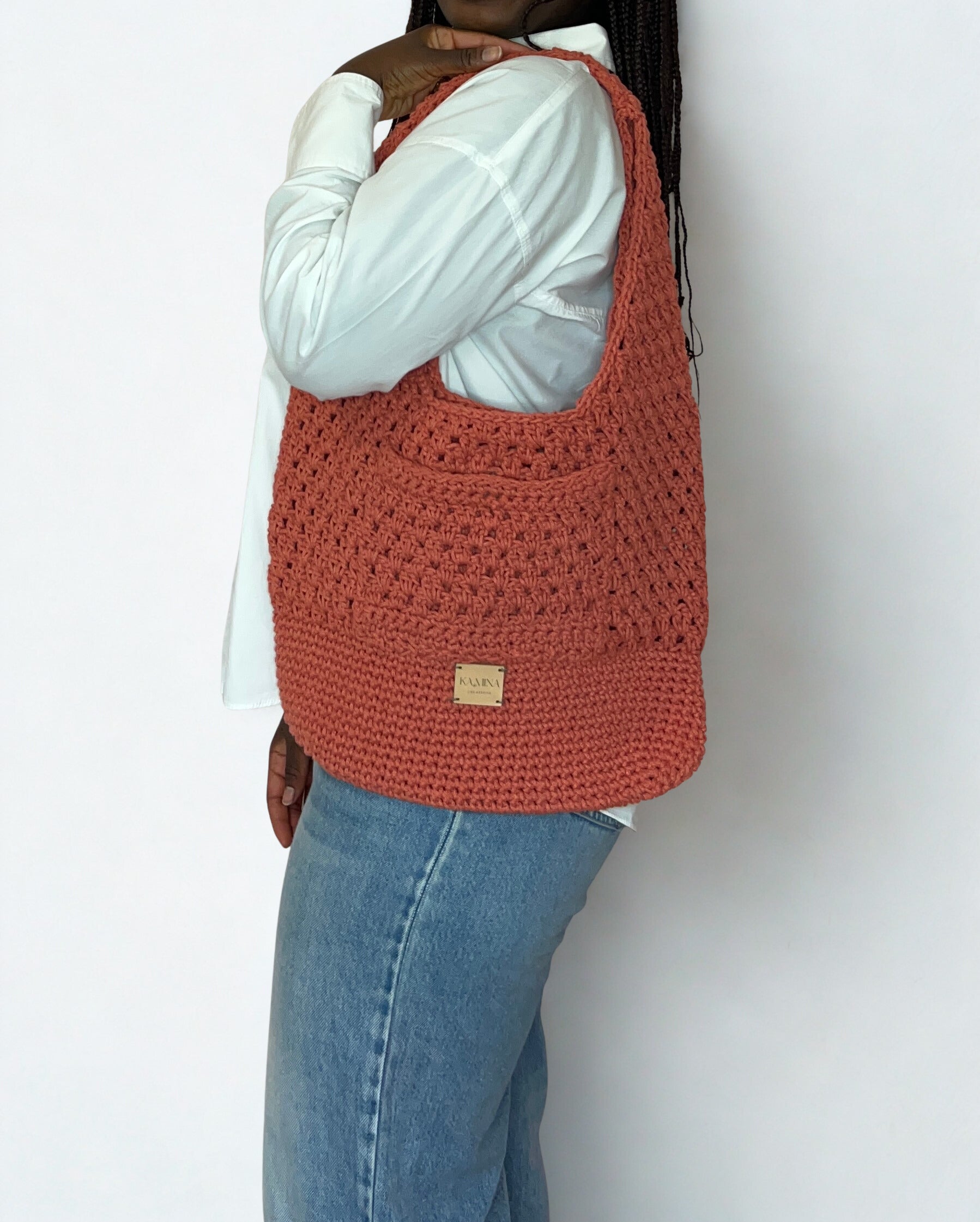 Tote Bag crocheté "Paula" - Fait main en France