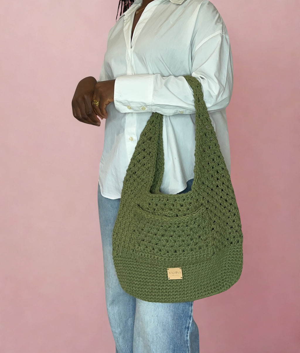 Tote Bag crocheté "Paula" - Fait main en France