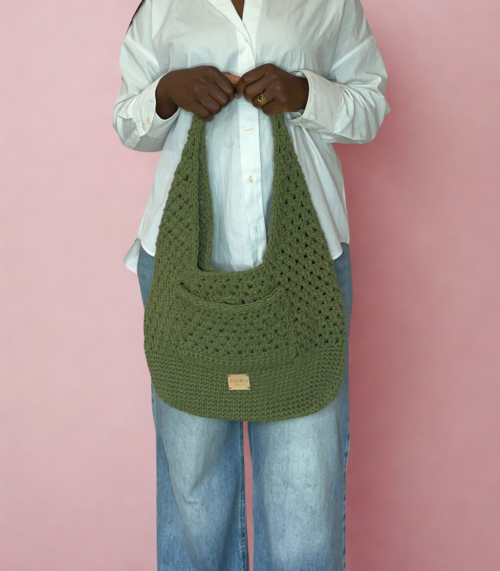 Tote Bag crocheté "Paula" - Fait main en France