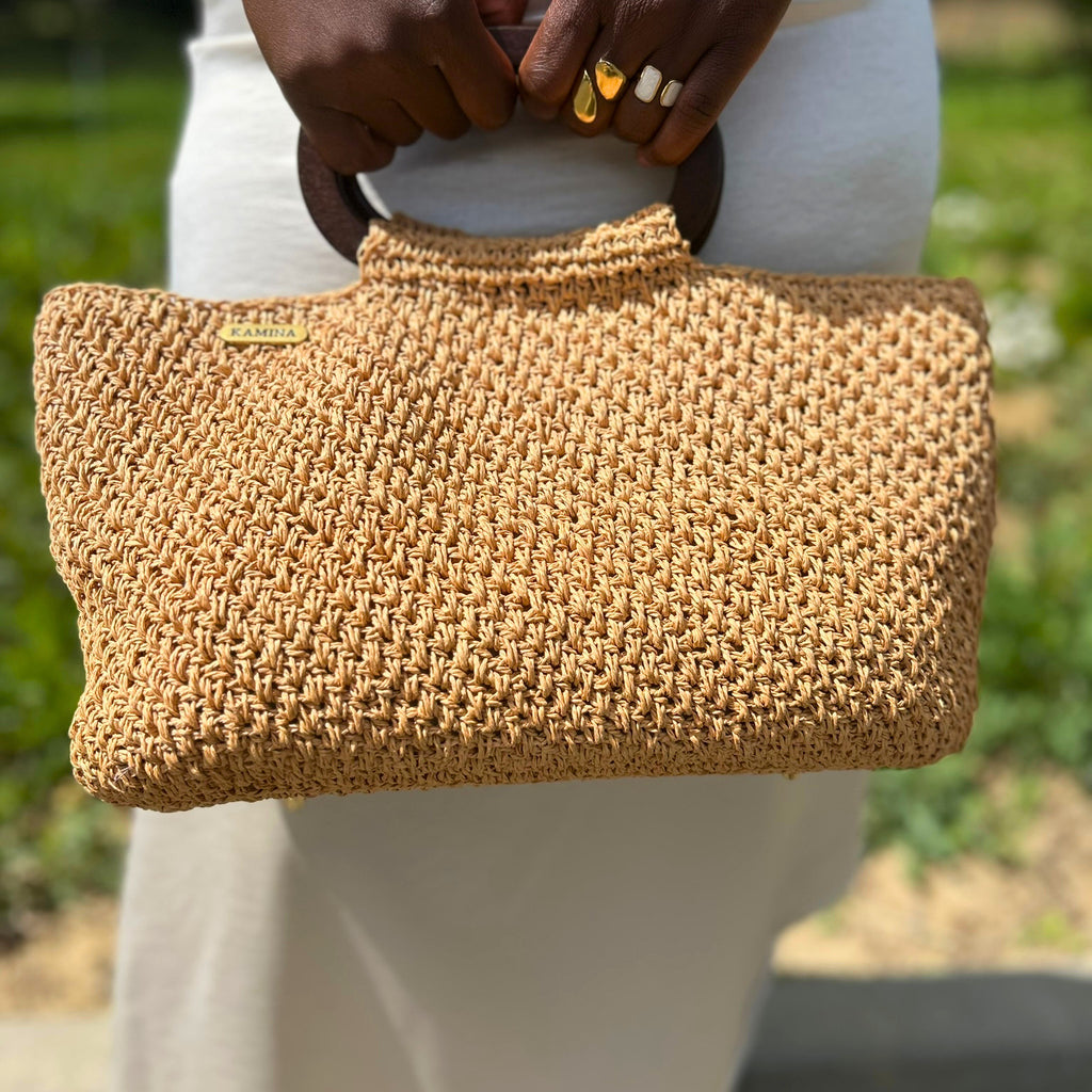 TSHITUNGA - Maxi - Sac panier en raphia fait main