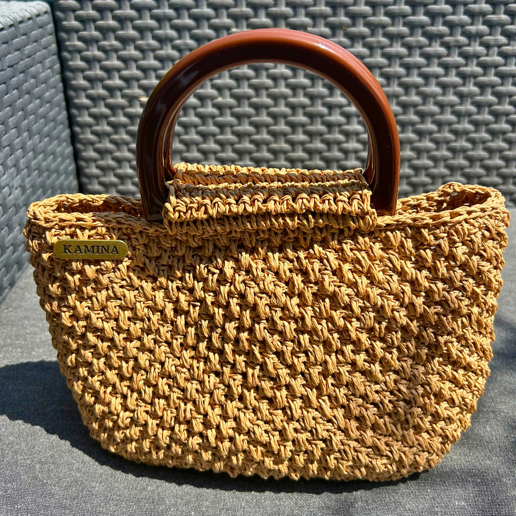 TSHITUNGA - Mini - Sac panier en raphia fait main